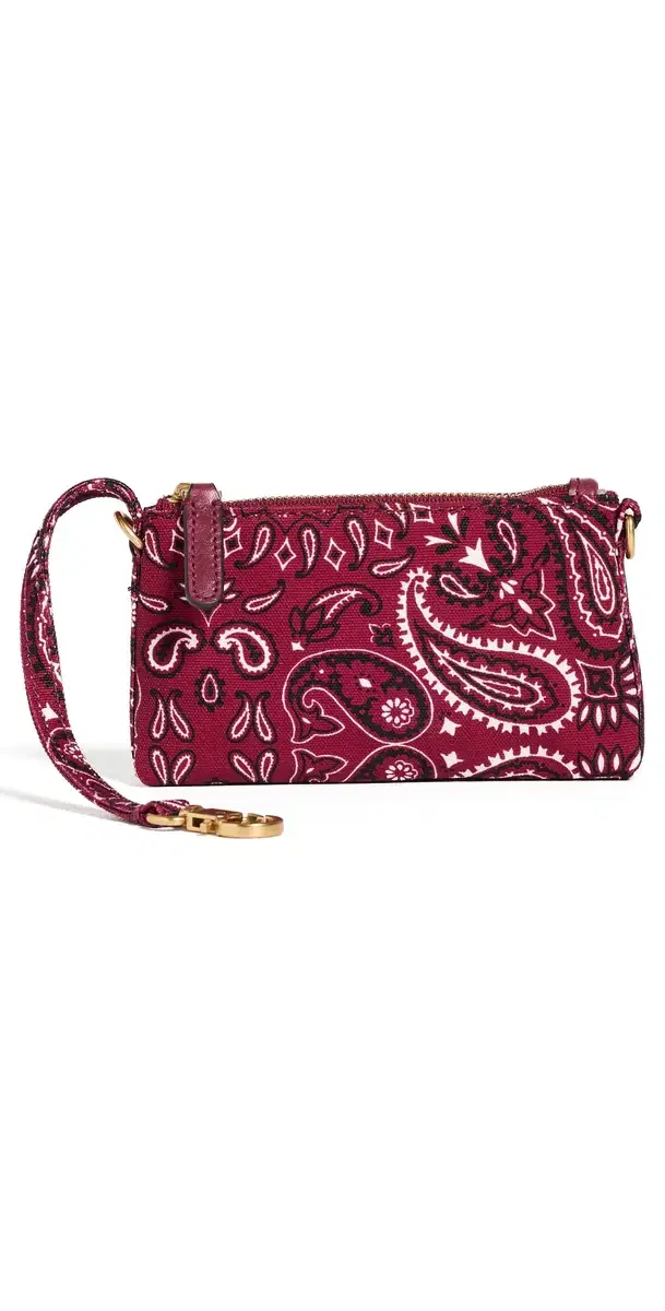 Madewell Bandana Mini Pouch Keychain Barn Red One Size