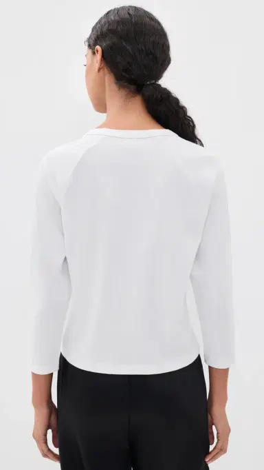 LESET Margo Baseball Tee White | Thumbnail 3 LESET Margo Baseball Tee White | Thumbnail 3