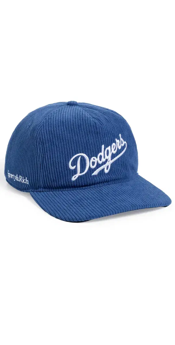 Sporty & Rich Dodgers Corduroy Hat Team Blue White One Size
