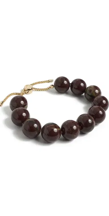 BaubleBar Jane Beaded Bracelet Brown One Size | Thumbnail 1
