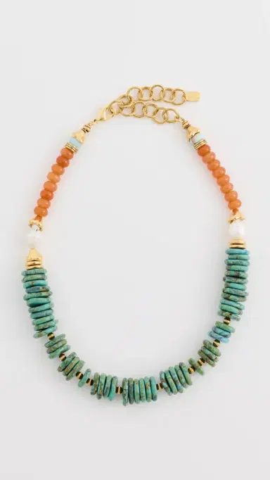 Elizabeth Cole Tracey Necklace Turquoise One Size | Thumbnail 2