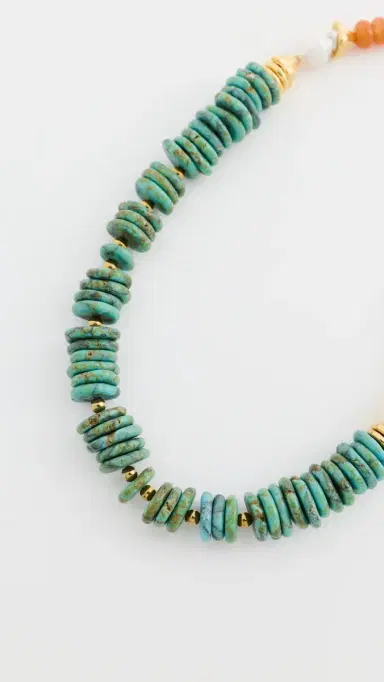Elizabeth Cole Tracey Necklace Turquoise One Size | Thumbnail 4