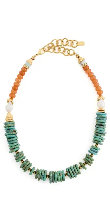 Elizabeth Cole Tracey Necklace Turquoise One Size | Thumbnail 1