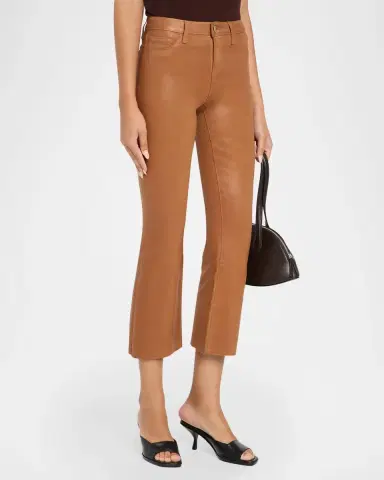 L'Agence Kendra High-Rise Coated Crop Flare Jeans | Thumbnail 4 L'Agence Kendra High-Rise Coated Crop Flare Jeans | Thumbnail 4