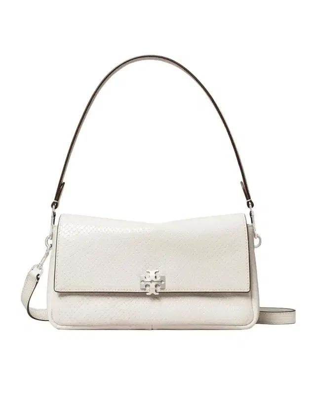 Tory Burch Charlie Snake-Embossed Leather Shoulder Bag