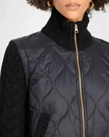 Veronica Beard Patra Quilted Wool-Blend Jacket | Thumbnail 5