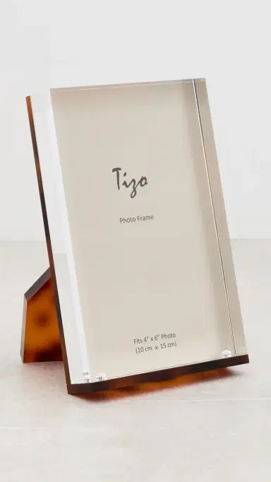 Tizo Design Lucite Tortoise Frame 4x6 Tortoise One Size | Thumbnail 2