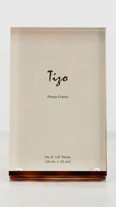 Tizo Design Lucite Tortoise Frame 4x6 Tortoise One Size | Thumbnail 4