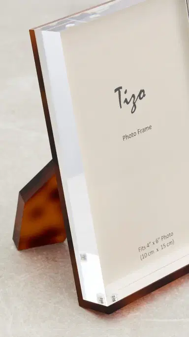 Tizo Design Lucite Tortoise Frame 4x6 Tortoise One Size | Thumbnail 5