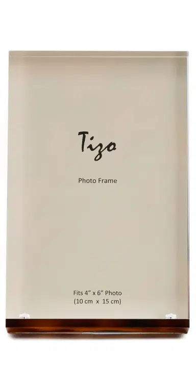 Tizo Design Lucite Tortoise Frame 4x6 Tortoise One Size | Thumbnail 1