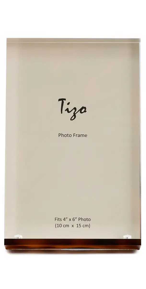 Tizo Design Lucite Tortoise Frame 4x6 Tortoise One Size