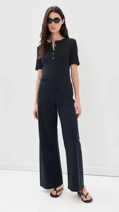 LESET Nando Henley Tee Black | Thumbnail 5 LESET Nando Henley Tee Black | Thumbnail 5