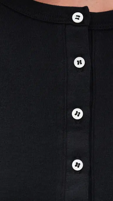 LESET Nando Henley Tee Black | Thumbnail 6 LESET Nando Henley Tee Black | Thumbnail 6