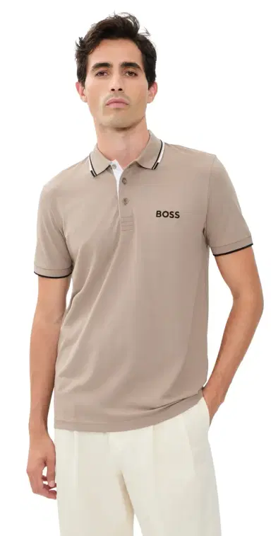 BOSS Paddy Pro Polo Shirt Olive Night | Thumbnail 1