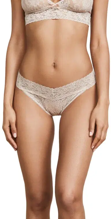Hanky Panky Signature Lace Original Rise Thong Chai One Size | Thumbnail 1