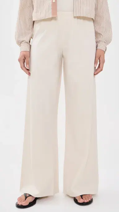 La Ligne Colby Poplin Pants Bone | Thumbnail 2