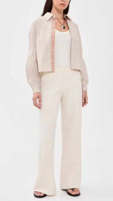 La Ligne Colby Poplin Pants Bone | Thumbnail 5