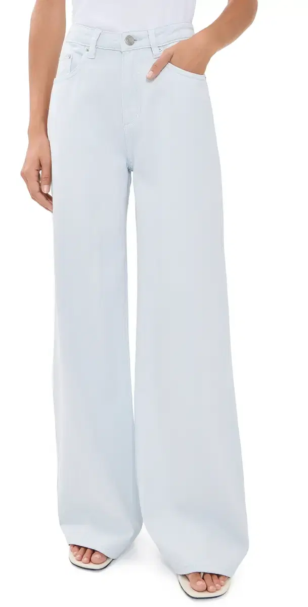 DL1961 Alex Aura Baggy Wide Leg Jeans Mystique Blue Aura