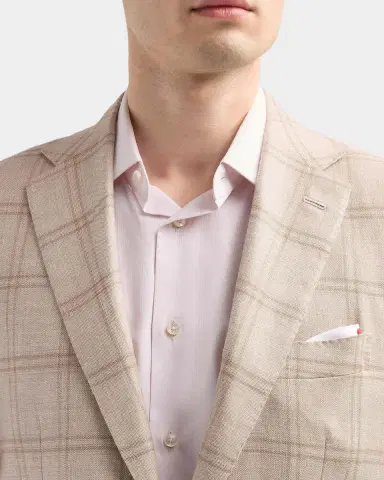 Kiton Men's Windowpane Plaid Single-Breasted Sport Coat | Thumbnail 5