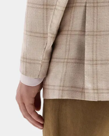 Kiton Men's Windowpane Plaid Single-Breasted Sport Coat | Thumbnail 8