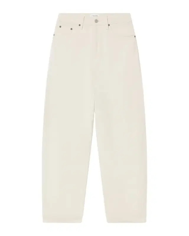 Frame Men's Baggy Fit White Denim Jeans