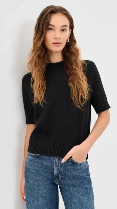 ANINE BING Jackson Cashmere Sweater Black | Thumbnail 2