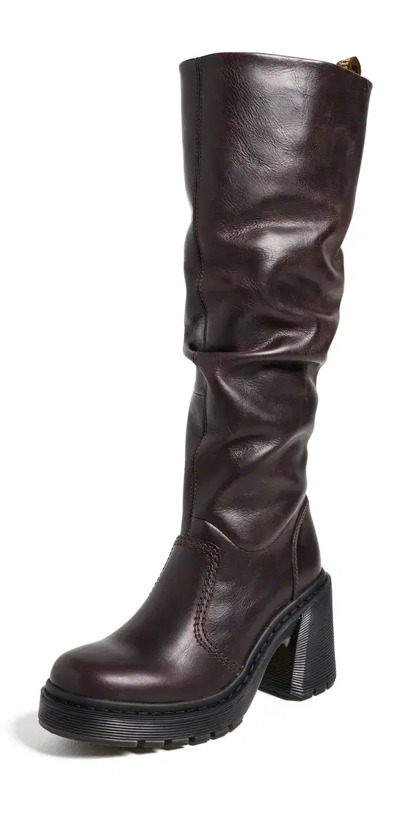 Dr. Martens Kasey High Leg Boots Dark Brown