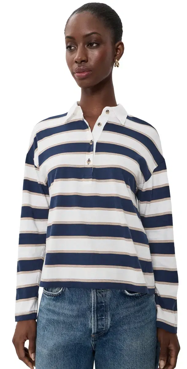 XIRENA Troy Top Navy Crescent