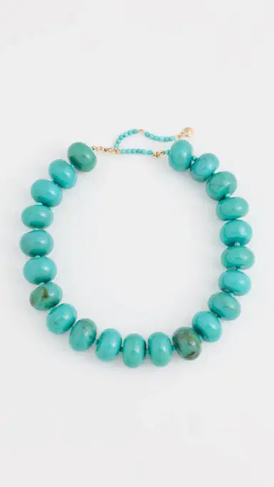 BaubleBar Joan Semi-Precious Necklace Turquoise One Size | Thumbnail 2