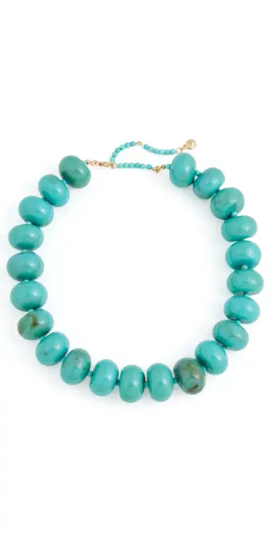 BaubleBar Joan Semi-Precious Necklace Turquoise One Size | Thumbnail 1