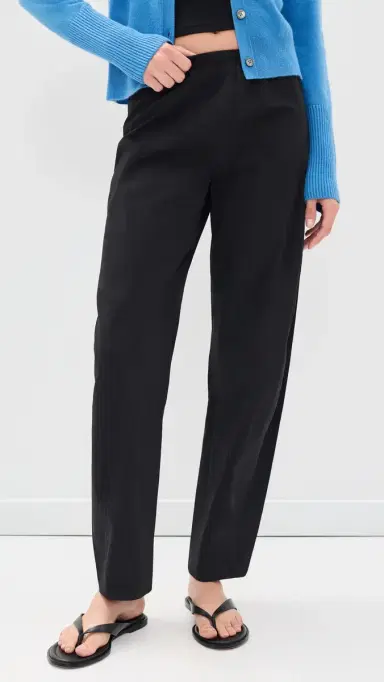 La Ligne Poplin Barrel Leg Colby Pants Black | Thumbnail 2 La Ligne Poplin Barrel Leg Colby Pants Black | Thumbnail 2