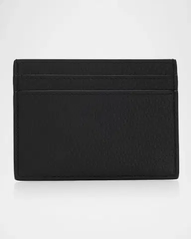Saint Laurent Men's Tiny Cassandre YSL Card Holder in Leather | Thumbnail 3