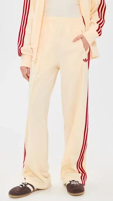 Adidas Firebird Loose Track Pants Warm Vanilla/Team Victory Red XS | Thumbnail 2 Adidas Firebird Loose Track Pants Warm Vanilla/Team Victory Red XS | Thumbnail 2