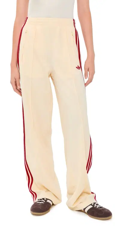 Adidas Firebird Loose Track Pants Warm Vanilla/Team Victory Red XS | Thumbnail 1 Adidas Firebird Loose Track Pants Warm Vanilla/Team Victory Red XS | Thumbnail 1