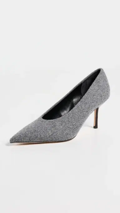 Favorite Daughter The Zoe Felt Pumps Grey | Thumbnail 2