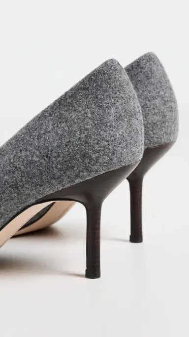 Favorite Daughter The Zoe Felt Pumps Grey | Thumbnail 4