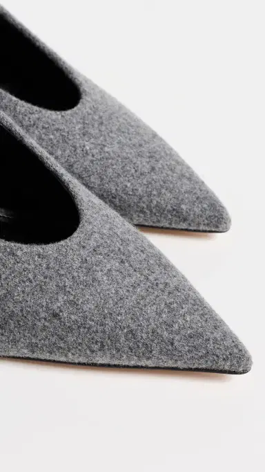 Favorite Daughter The Zoe Felt Pumps Grey | Thumbnail 6