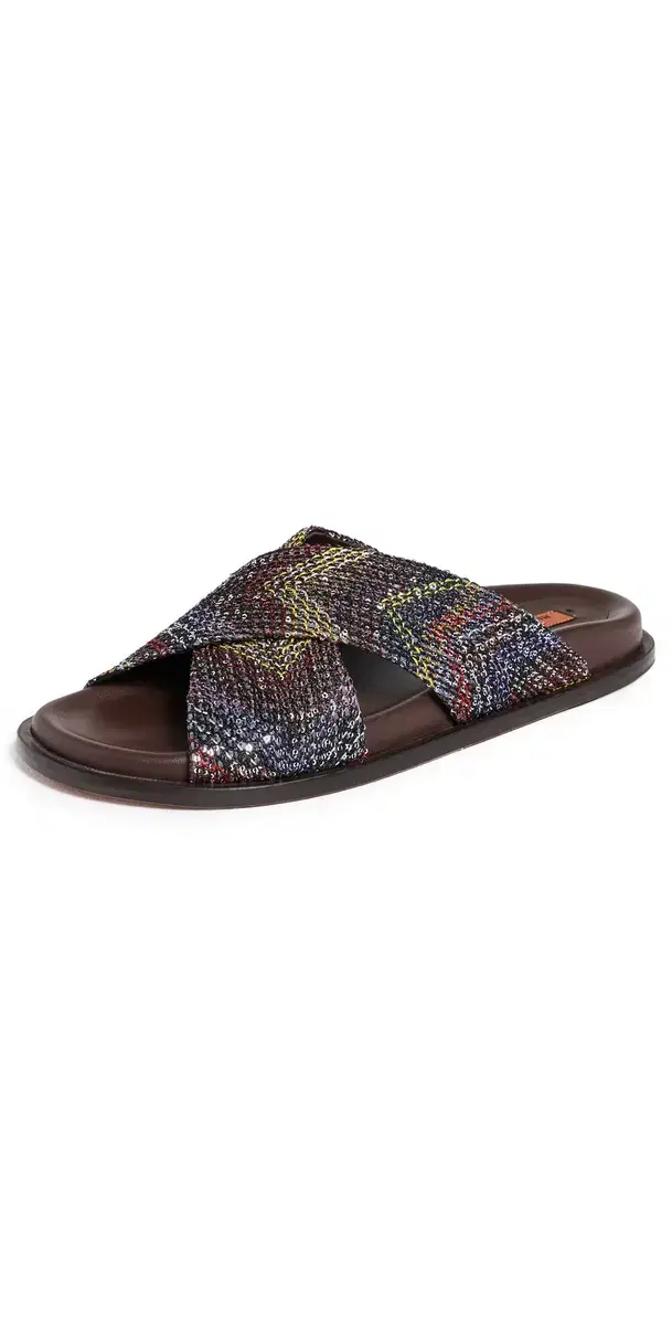 Missoni Viola Sandals Yellow Brown