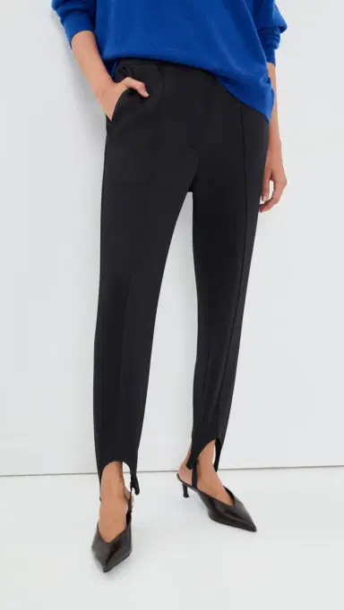 Tibi Active Knit porty tirrup Pants Black | Thumbnail 2