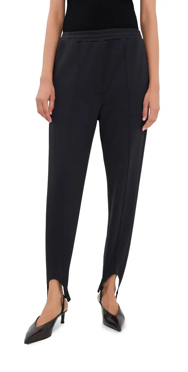 Tibi Active Knit porty tirrup Pants Black