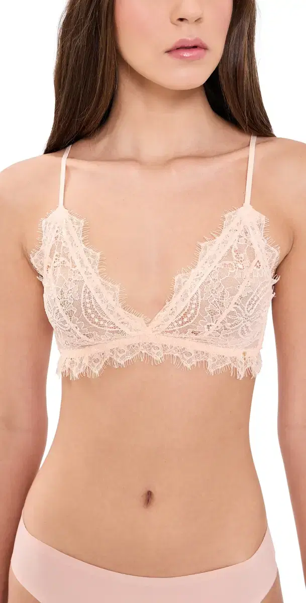 ANINE BING ace Trim Bra Blush