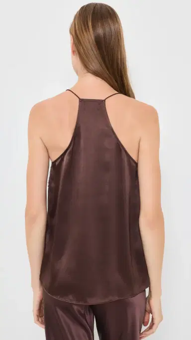 CAMI NYC Racer ilk Charmeuse Camisole Chocolate | Thumbnail 3