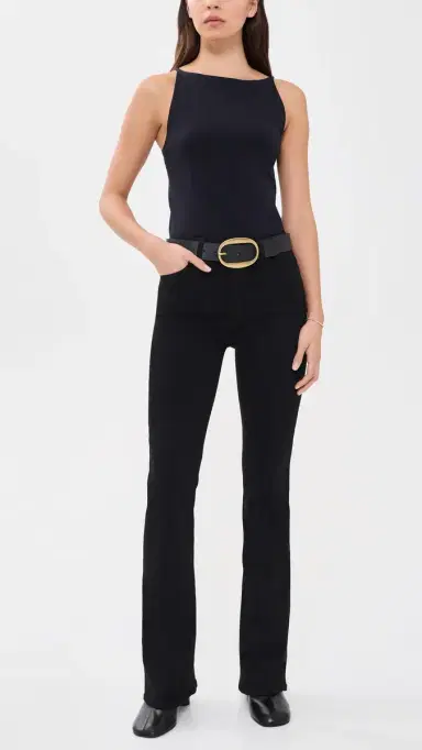 PAIGE Laurel Canyon Jeans Black Shadow | Thumbnail 5