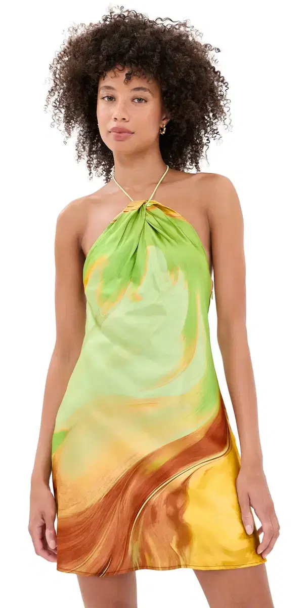 Retrofête Hilary Dress Pera Brushstroke