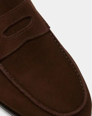 John Lobb Men's Lopez Suede Penny Loafers | Thumbnail 5 John Lobb Men's Lopez Suede Penny Loafers | Thumbnail 5