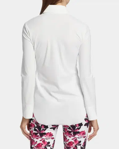 Chiara Boni La Petite Robe Shohreh Ruched Stretch Slim-Fit Blouse | Thumbnail 3 Chiara Boni La Petite Robe Shohreh Ruched Stretch Slim-Fit Blouse | Thumbnail 3