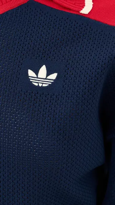Adidas Polo Jersey Dress Night Indigo/Power Red/Warm | Thumbnail 6