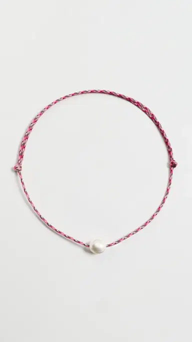 Zoe Chicco Baroque Pearl Paracord Necklace Multi One Size | Thumbnail 4