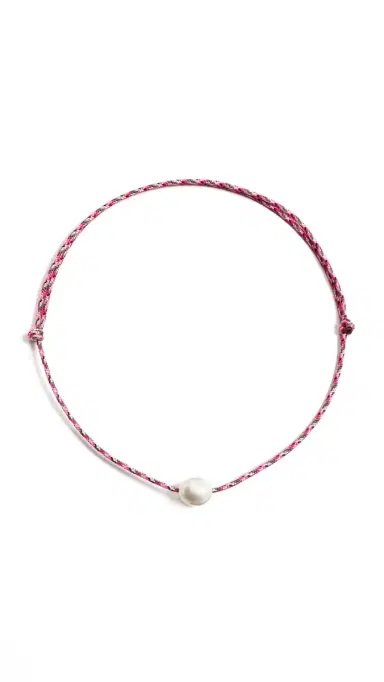 Zoe Chicco Baroque Pearl Paracord Necklace Multi One Size | Thumbnail 6