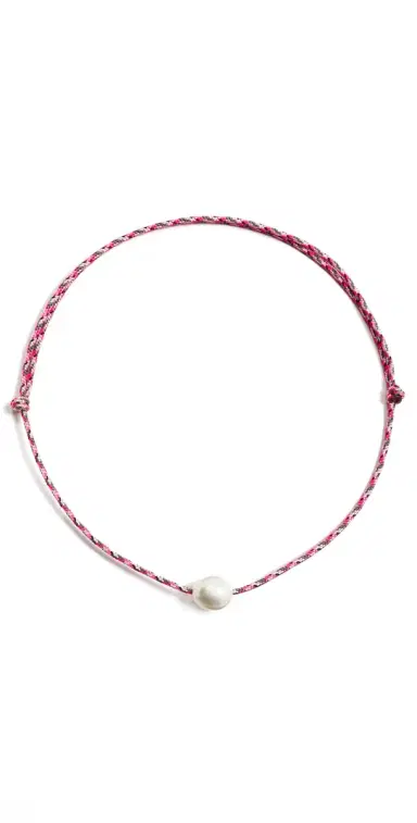 Zoe Chicco Baroque Pearl Paracord Necklace Multi One Size | Thumbnail 1